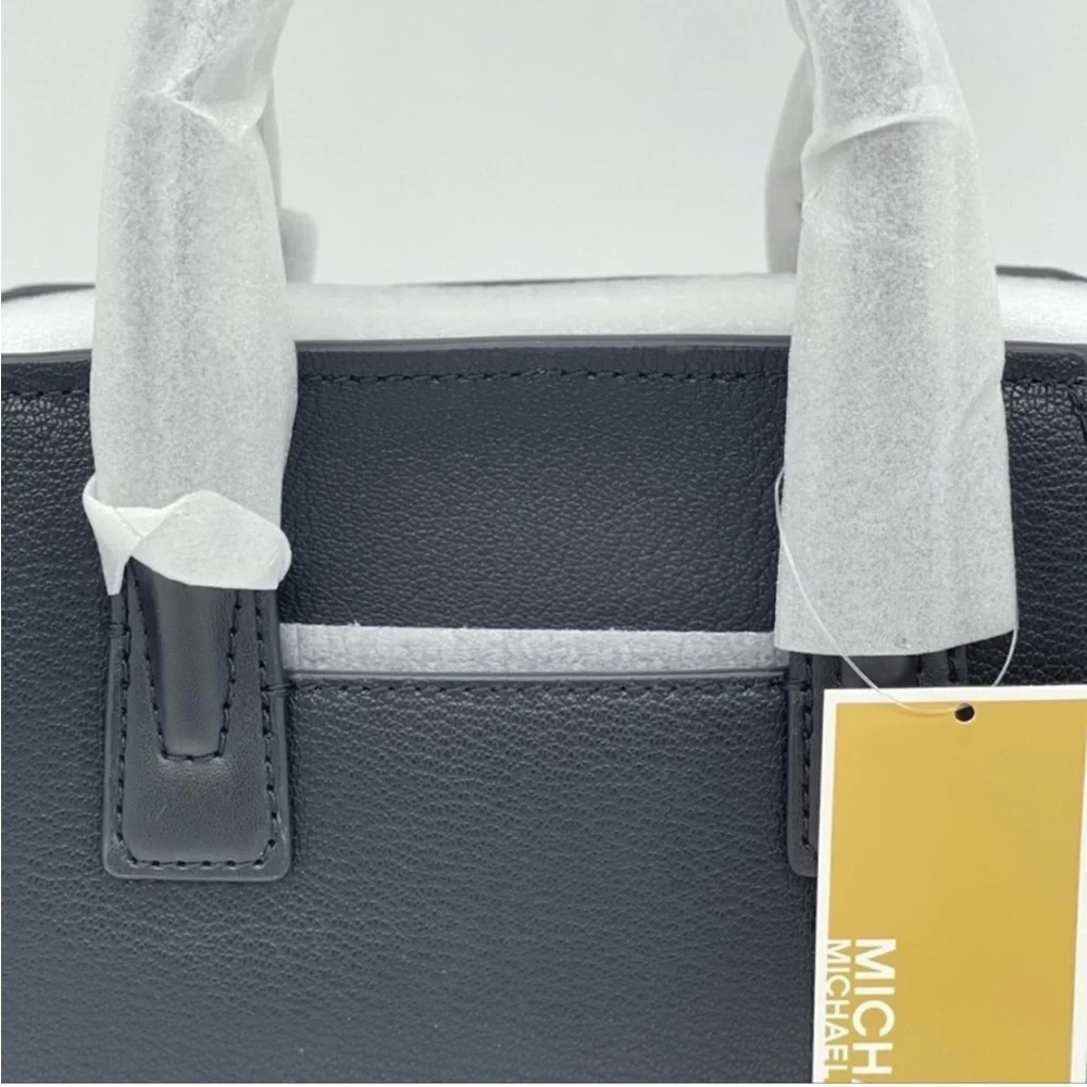 Michael Kors Avril Small Satchel Crossbody Black - Picture 7 of 9